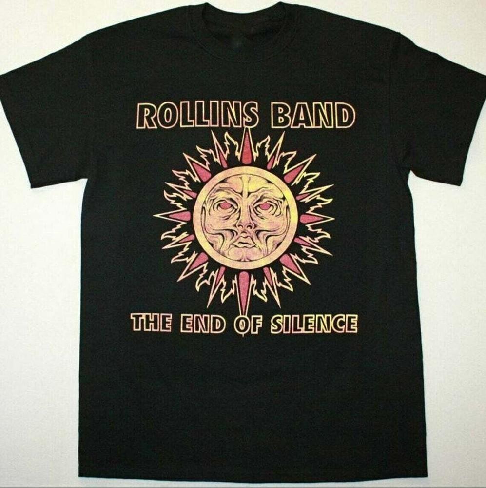 

Rollins Band Футболка з коротким рукавом Чорна Всі Розміри Чоловіча Футболка Унісекс XXL