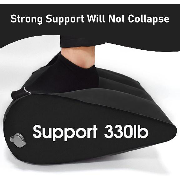 Portable Wedge Pillow Inflatable Cushion - Body Positioners Lightweight Wedge Pillow for Sleeping, Leg Elevation, Use in Bed, Travel, Camping, Fast