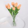 5/10/20Pcs Vibrant Multicolor 33cm Artificial Tulip Bouquet Real Touch Faux Flowers for Home Office Weddings Easter Decorations