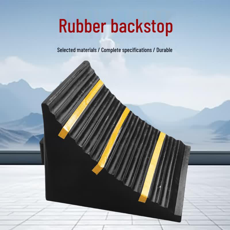 Heavy-Duty Rubber Car Wheel Chock