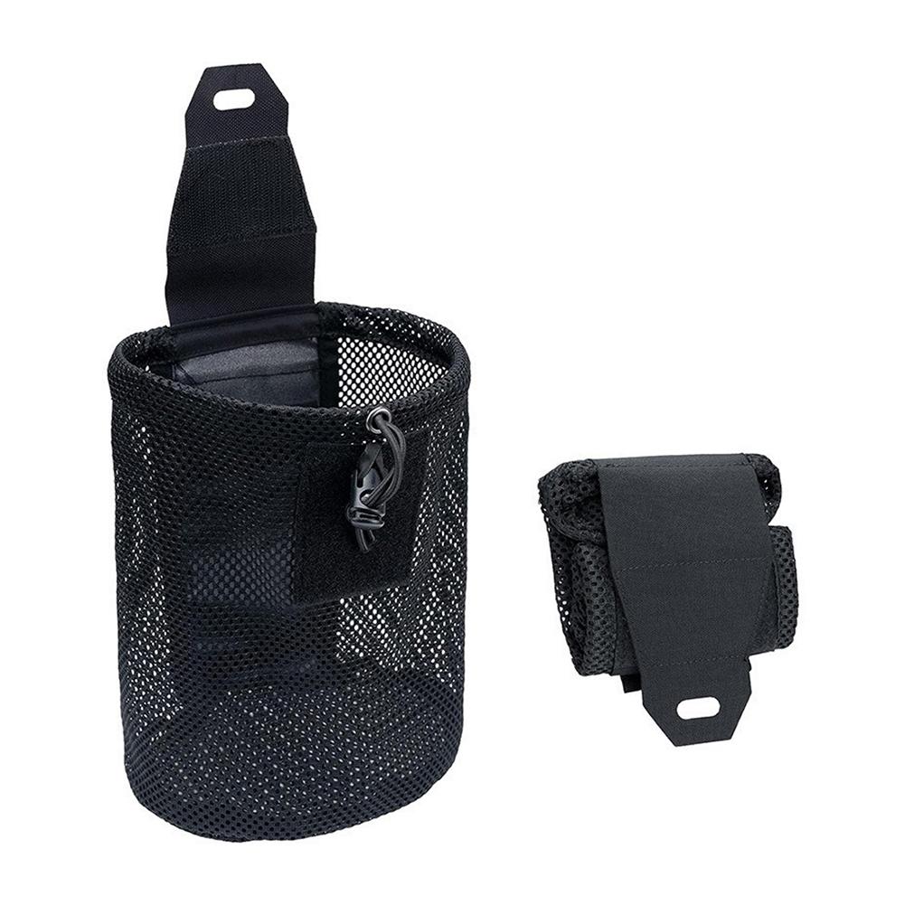 Tactical Molle Dump Pouch Folding Waist Bag Outdoor Roll-Up Drawstring Utility Foldable Mesh Bag