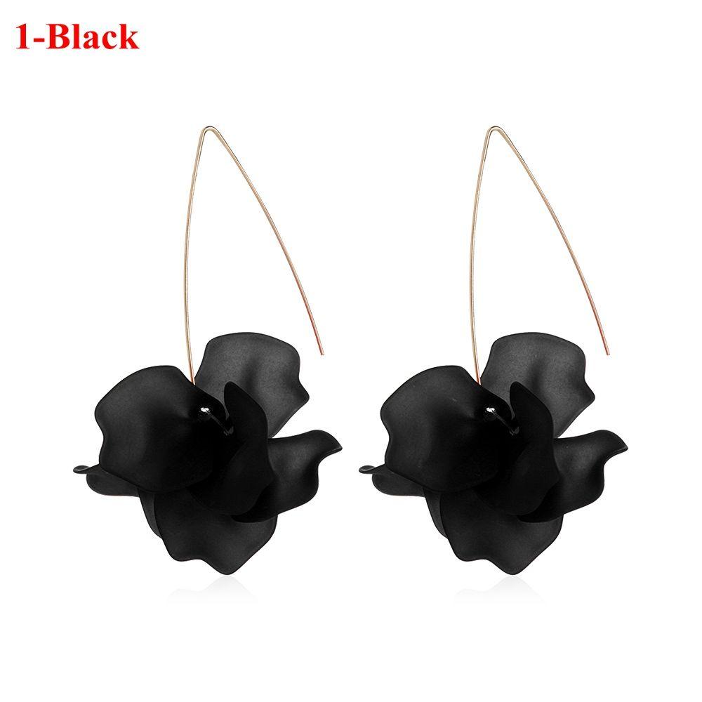 Multicolored Fashion Resin Flower Long Earrings 2019 New Designs Bohemia Handmade Petal Dangle Earrings For Women Gift