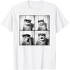 Camisetas Gráficas Engraçadas de Lontra com Óculos de Sol para Homens Mulheres Algodão Puro Humor Streetwear Camiseta Manga Curta Unissex Roupa Solta