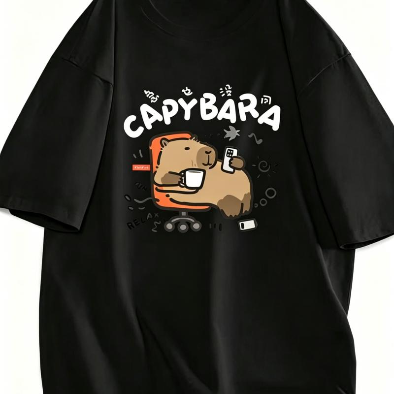 Cute Print T-Shirt Women Funny Slogan Graphic Tee Casual Loose O-Neck Short Sleeve Korean Style Tshirt Tops