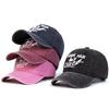 1Piece Unisex Letter Wash Baseball Cap Vintage Outdoor Adjustable Sunscreen Leisure Hat Spring Autumn Travel Tourism Vacation