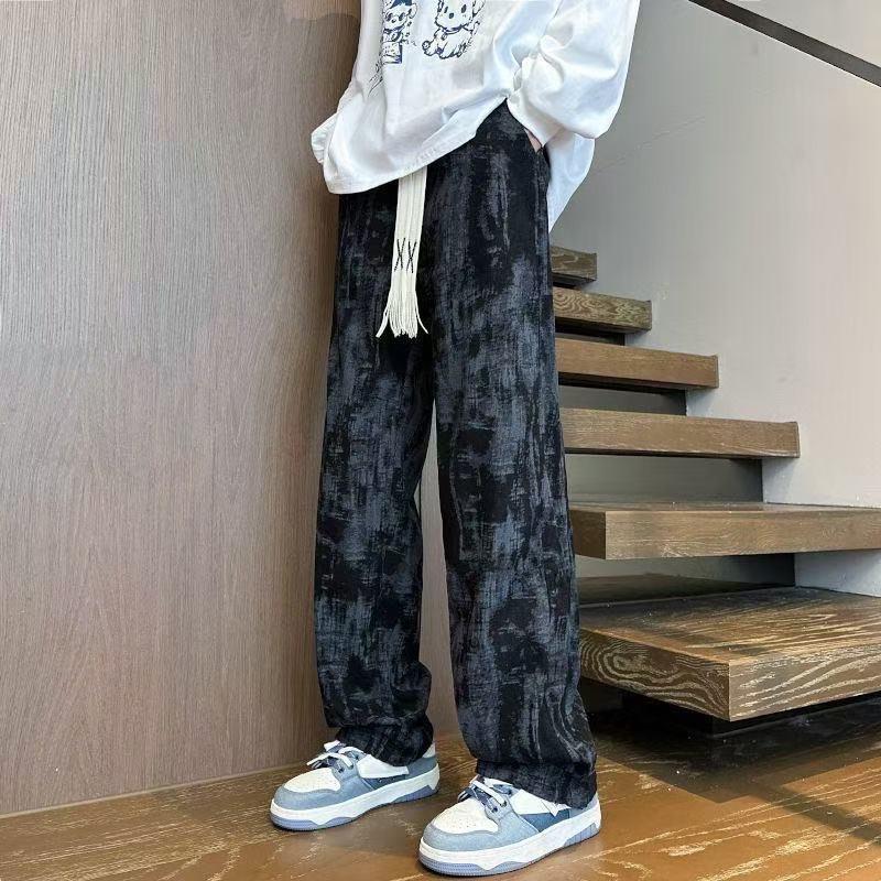 

Тай-дай Брюки Дроп, Толстовки, Подростки, Уличные Красивые Свободные Повседневные Брюки 3XL чёрный