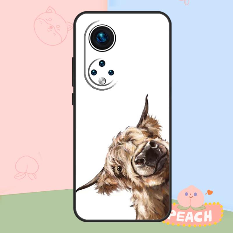 Cute Cartoon Cow Case For Honor Magic 5 6 7 8 Lite Honor 400 Pro 200 50 70 90 X8c X9a X9b X9c X9d Win RT Cover