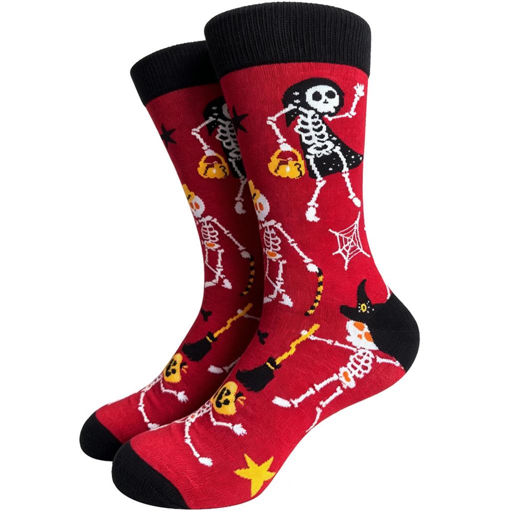 Adult Casual Halloween Printed Knee High Socks for Women Men Holiday Fun