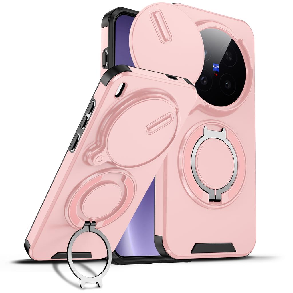 For Vivo X300 Ultra Case Vivo X300 Cover Vivo X300 Pro Magnetic Ring Armor Slide Camera Lens Case Magsafe Wireless Charge Cover