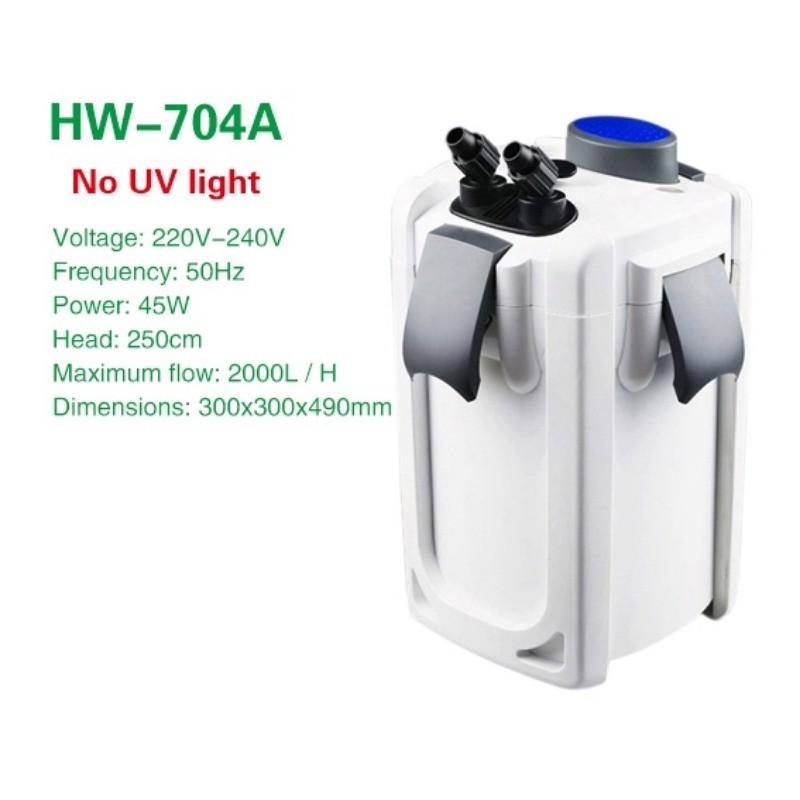 15W 30W 45W Aquarium Filter Ultra-quiet External Aquarium Filter Bucket UV Sterilizer Aquarium Lamp Canister Filter