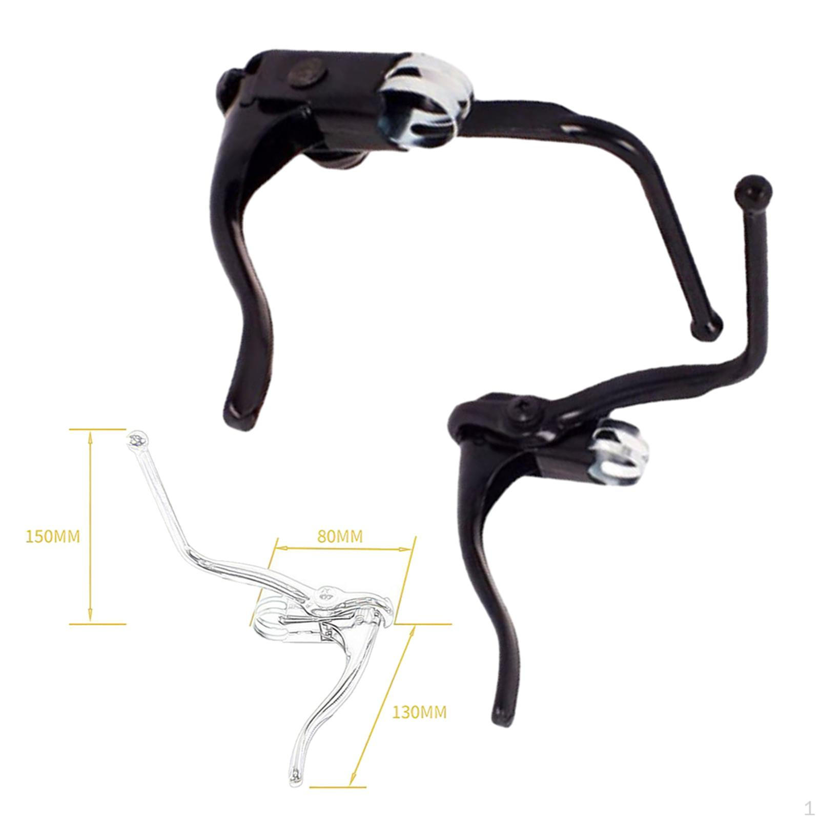 

2 Pieces Bicycle Double Brake Lever, Lightweight Aluminum Bike Handlebar Lever 22.2mm