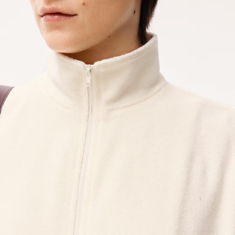 LESS 2024 Spring Stand-Up Collar Cotton Sweatshirt