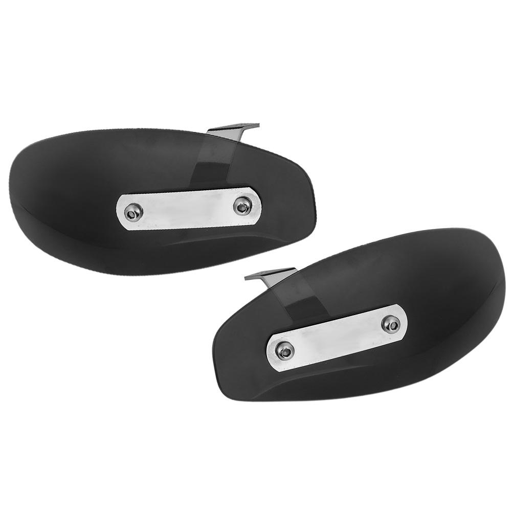 10mm0.4in Universal Motorcycle Hand Guard Wind Deflector Protector Fit for HondaTransparent