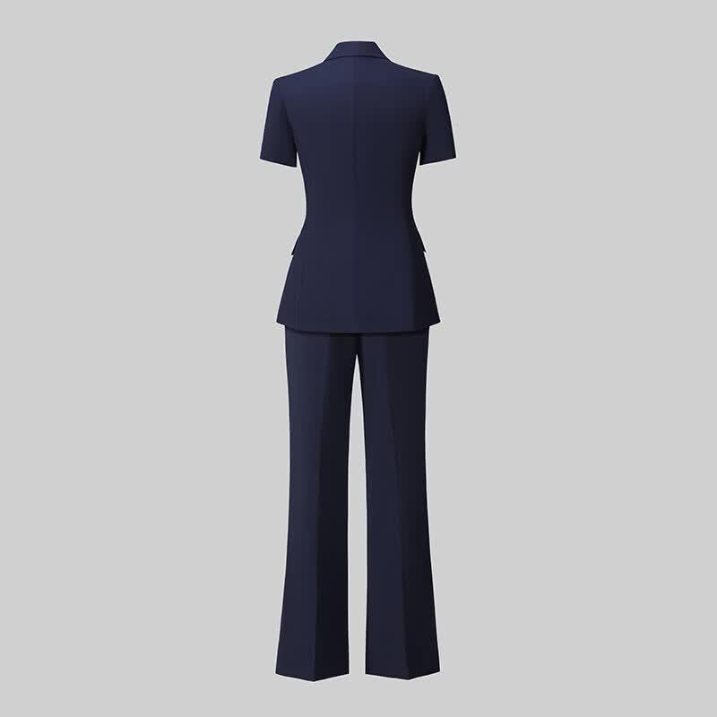 Women's Short-Sleeve Summer Professional Suit Set
