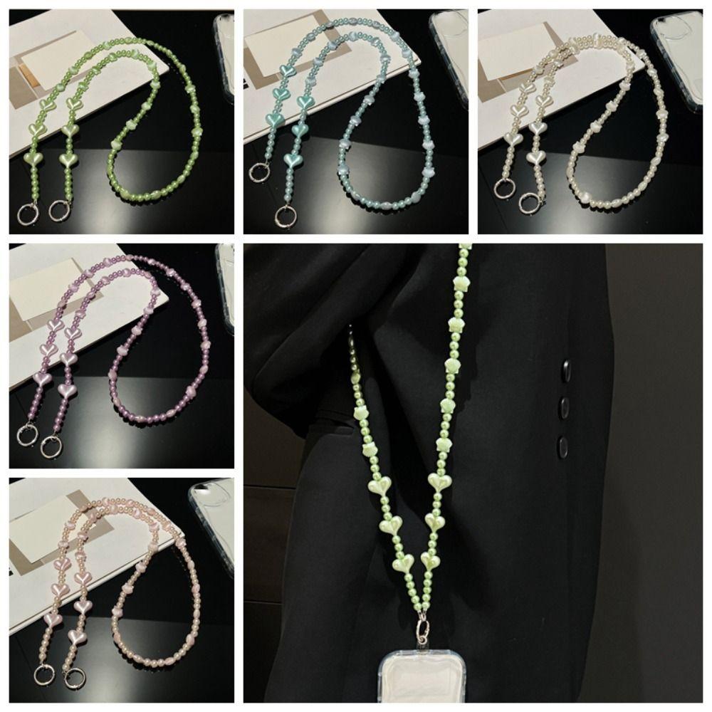 Long Long Crossbody Phone Chain Crossbody Beads Phone Strap Cellphone Lanyard  Phone Accessories