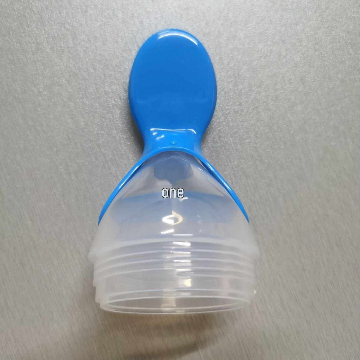 

Baby Rice Cereal Suction Cup Bottle Teether & Squeeze Feeding Spoon Set