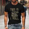 This Is How I Roll Lawn Mower Dad Tshirt Fathers Day Fun Daddy Tshirt Unisex Round Neck Short Sleeve Tees Male Tshirt Gift