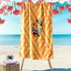 Dog Man Print Beach Towel, Large Soft Quick Dry Towel for Beach Camping Swimming
