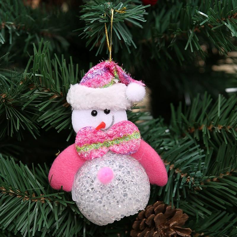 Christmas Glow Decorations Eva Snowman Night Light Hanging Ornament Decor Tree
