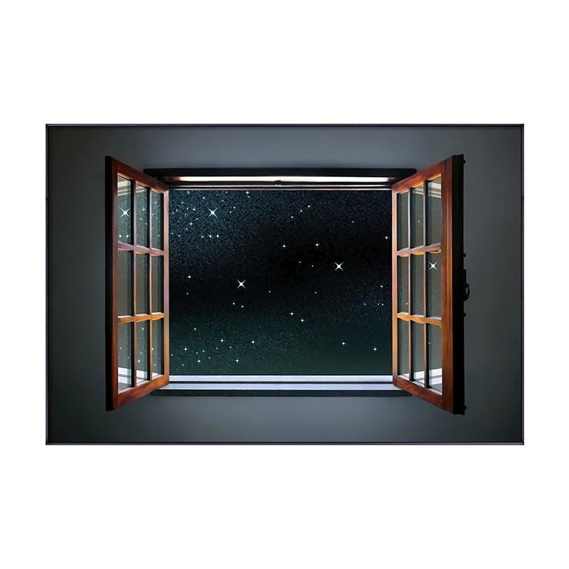 

Скандинавский пейзаж, вид из окон, холст, живопись, постеры и принт, ночные звезды, домашний декор, художественные настенные панно для гостиной, спальни 21*30cm