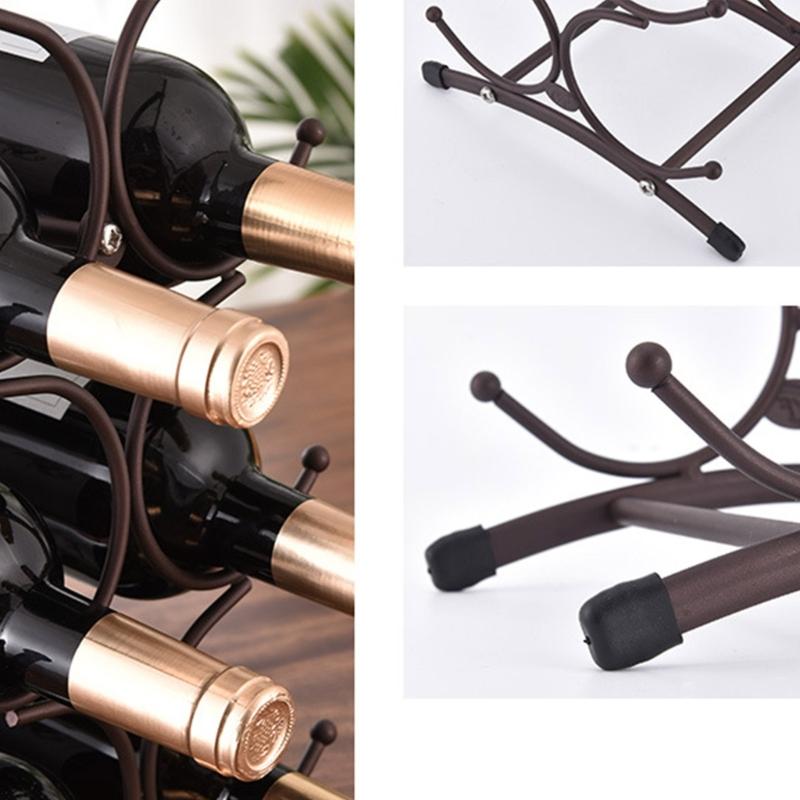 Elegant Wine Stand Practical Countertops Wine Bottles Display Rack Wine Holder for Kitchen Bar Reliable Storage Rack