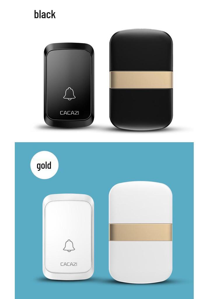 Wireless Waterproof Doorbell with No-Battery Receiver & Long-Range Elderly Call Button