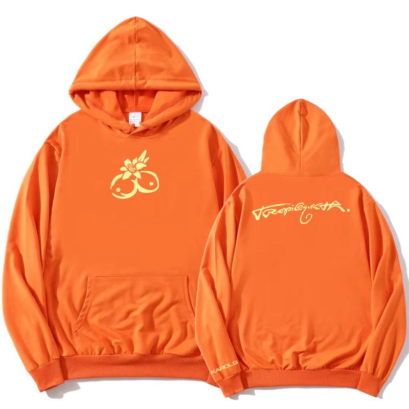 

KAROL G Tropicoqueta hooded sweatshirt graphic Men s long-sleeved sweatshirt casual singer album print Sudader S