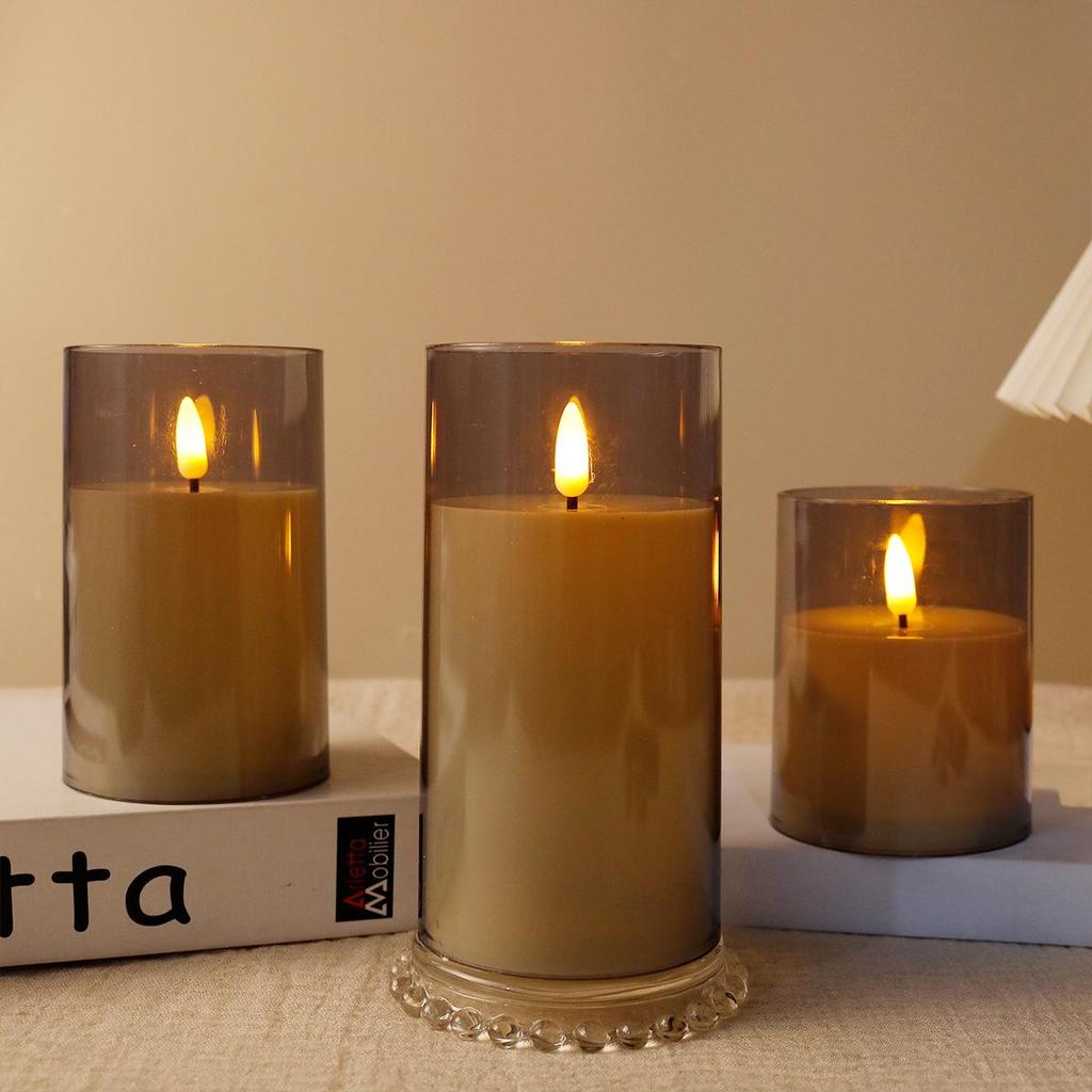 LED Acrylic Bullet Candle Lights: Realistic Flame, Perfect for Weddings & Romantic Bar Décor