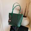 Bolsa de ombro estampada all-in-one de alta qualidade, alto volume, casual, elegante, para deslocamento diário