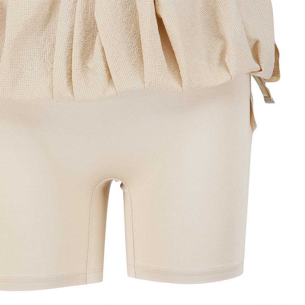 MALBON GOLF Summer Lightweight Pleated Skirt Beige (Woman)