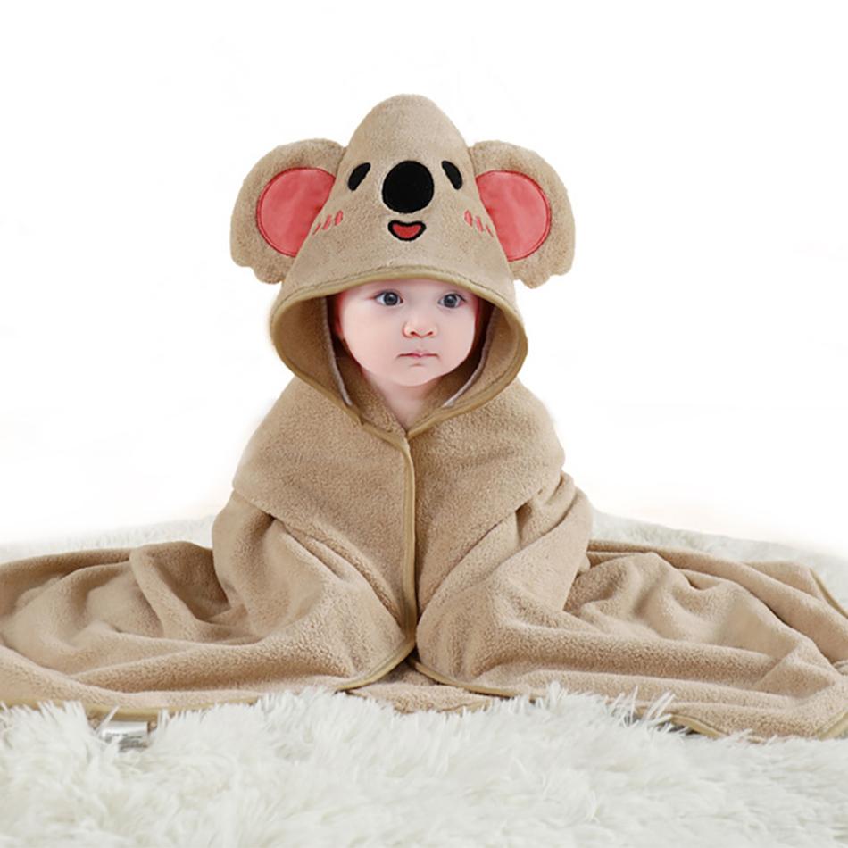 Baby Cover Boy Girl Dino Animal Hooded Cold Blankets Baby Crib Kit Accessories Infant Kids Swaddling Bath Velvet Quick-Dry Towel