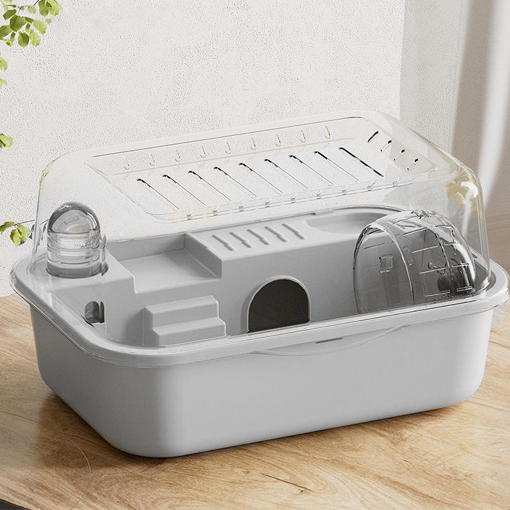 Double Layer Large Hamster Cage with Exercise Wheel Luxury Pet House Hamster Nest Portable Small Animal Habitat for Gerbils Mice