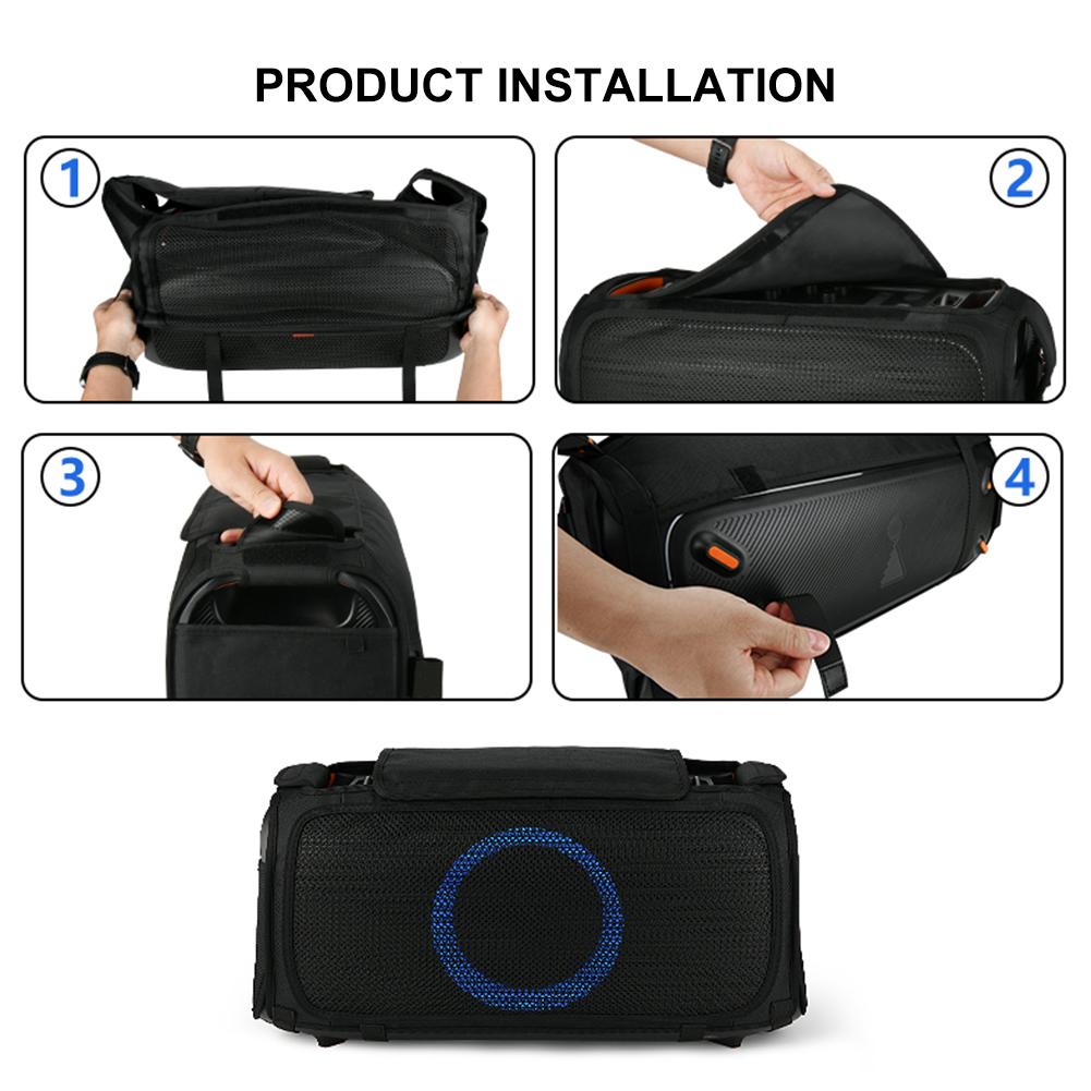 Speaker Replacement Cover Scratch Resistant Carrying Cover Case Speaker Protective Case for JBL PartyBox On-The-Go Speaker