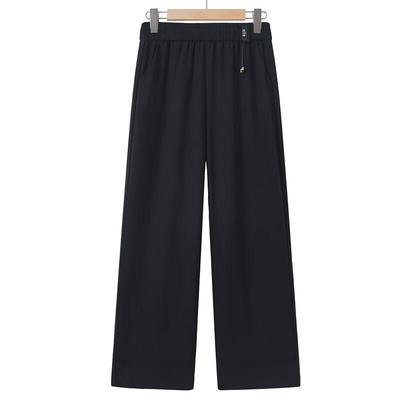 Pantaloni Casual da Donna a Gamba Dritta con Vita Elastica