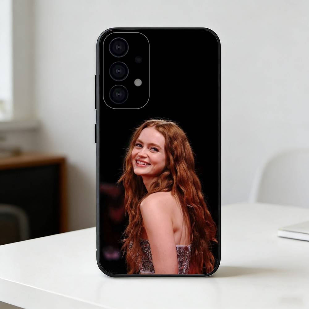 S-Sadie Sink Phone Case For Samsung S25,S24,S21,S22,S23,S30,Ultra,S20,Plus,Fe,Lite Black Shell