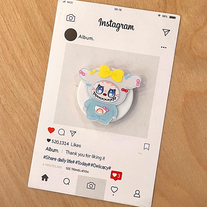 Phone Airbag Holder: New Ins Style, Cute, Foldable, Retractable, Compatible with Apple, Huawei, Xiaomi Desktop