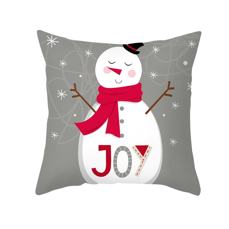 Happy New Year Merry Christmas Pillow Cover Case Home Living Room Sofa Backrest Bedding for Home