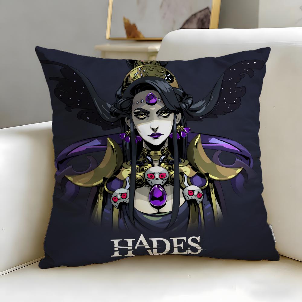 Popular Game Hades Cushion Cover Soft EasyWash Pillow Case Versatile for Couch Bed Travel and Office
