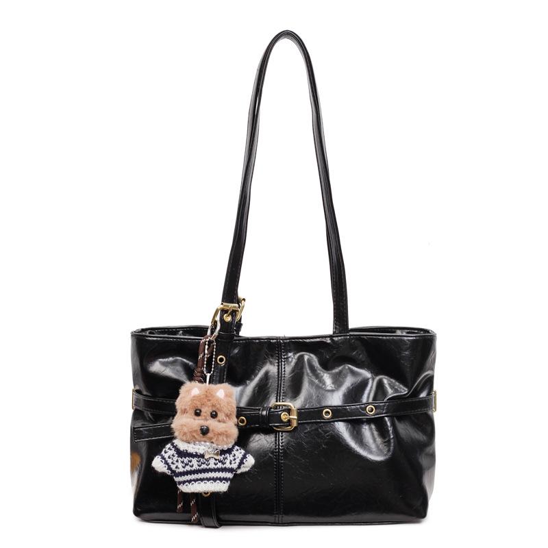 

Women s Retro Large Capacity Tote Bag - 2025 Autumn/Winter Collection, Casual Shoulder & Underarm Bag