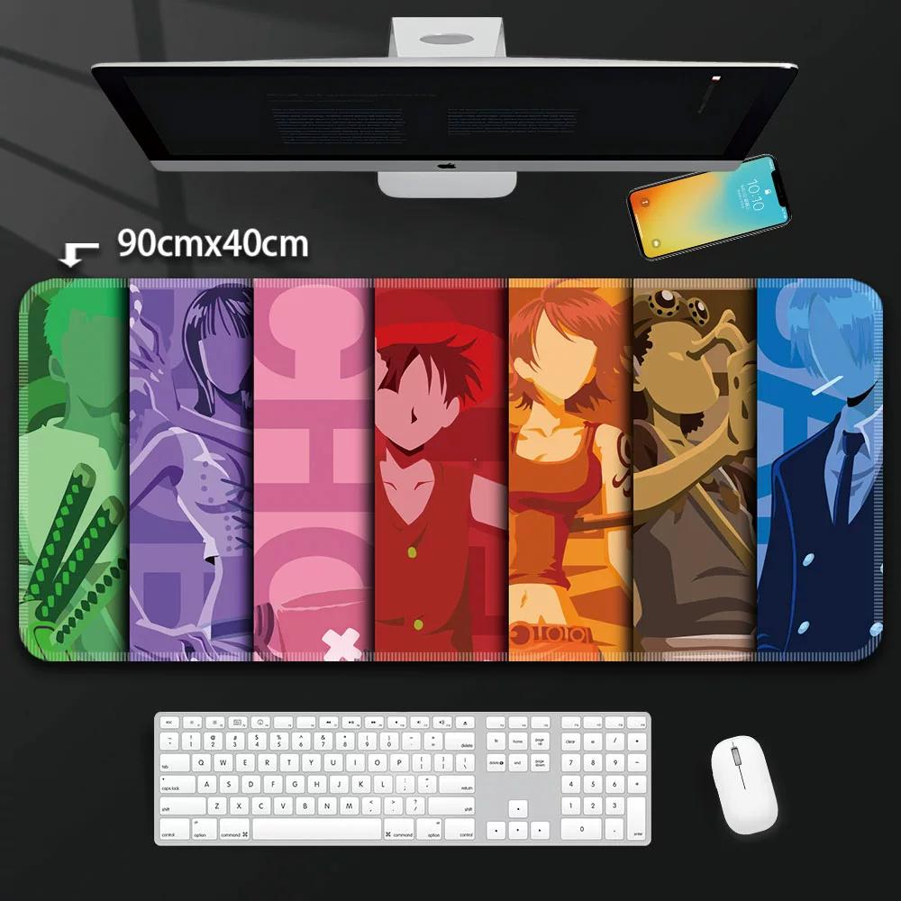 One Piece Leather Mouse Pad Oversized Peripherals Two-dimensional Anime  Monkey D. Luffy Roronoa Zoro  Boys Computer E-sports Game Keyboard Table Mat