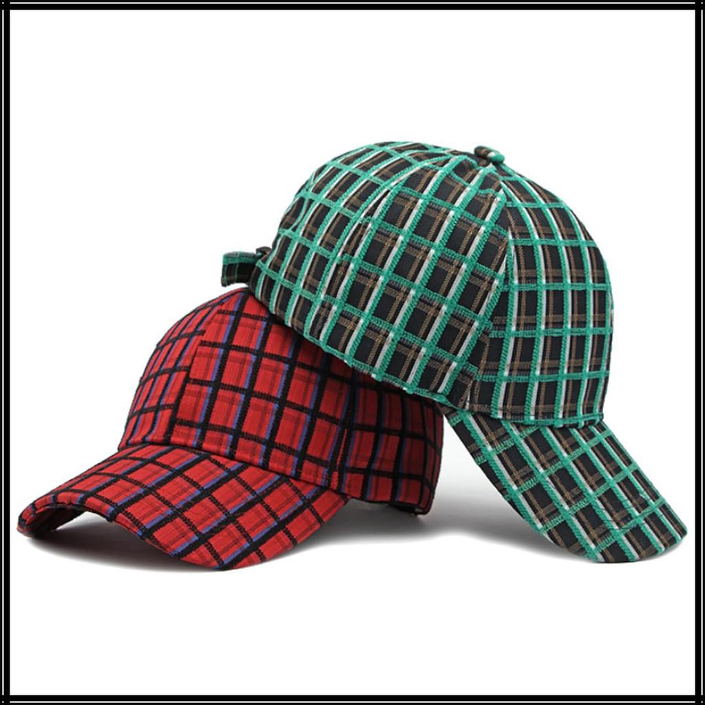 Checkered Casual Checkered CZA304 [White Fang] Cap, Design, Hat, Pattern, Stylish, Men's, Women's, (Red)