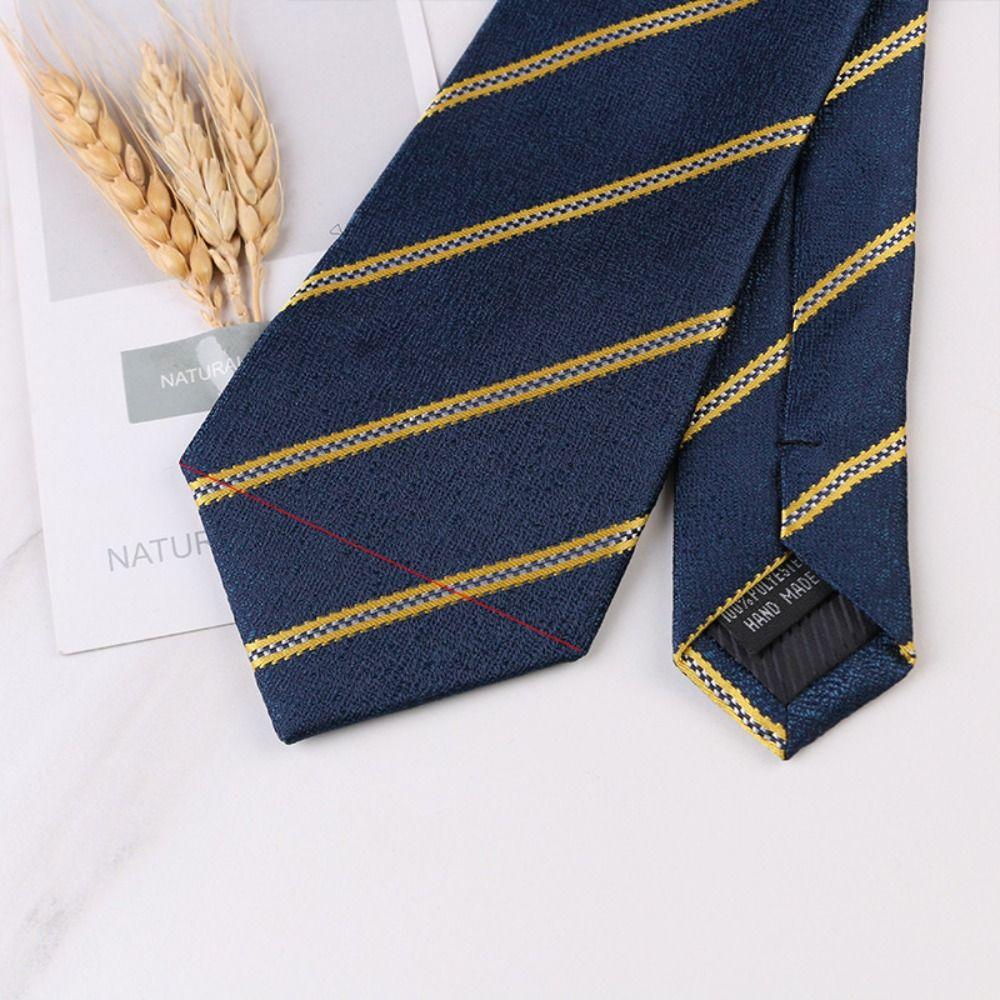 Adjustable Jacquard Floral Tie Soft Striped Knitted Tie  Suit Accessories