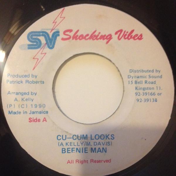 

7inch Record BEENIE MAN CuCum Looks NONE Shocking Vibes 1990 Jamaica Reggae Ska Dub Used