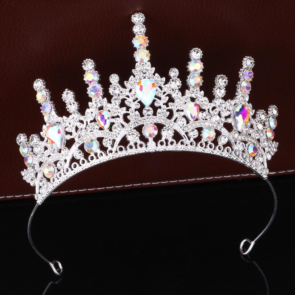 Prinzessin Kristallkrone Tiara Mädchen Geburtstag Stirnband Auftritt Laufsteg Kleid Accessoires Königin Königin Krone
