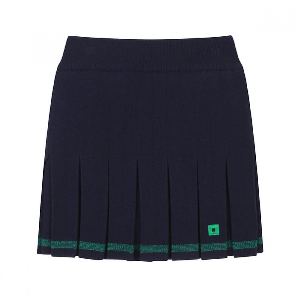 Onoff Women S Knit pleatS Culotte Of4052lb Navy 38