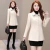 Women Woolen Jacket  New Autumn Winter Fashion Slim Short Woolen Coat Female Casual Thicken 5XL Wool Outerwear B