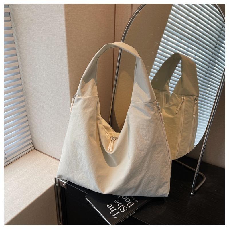 Fashion casual canvas tote bag women's new trendy versatile large-capacity underarm bag commuter shoulder bag
