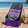 Sacramento Basketball Logo Beach Towel, Microfiber Beach Towel, Perfect For Pool, Beach, Travel, Home Decor Beach Party Fan gifts