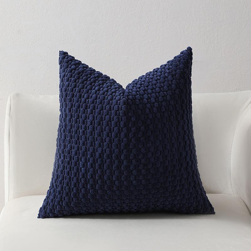 Soft Velvet Double-sided Design Sofa PILLOWS, Office Backrest PILLOWCASES, Bedside CUSHHION COVERS, Durable,  Bed Decoration.