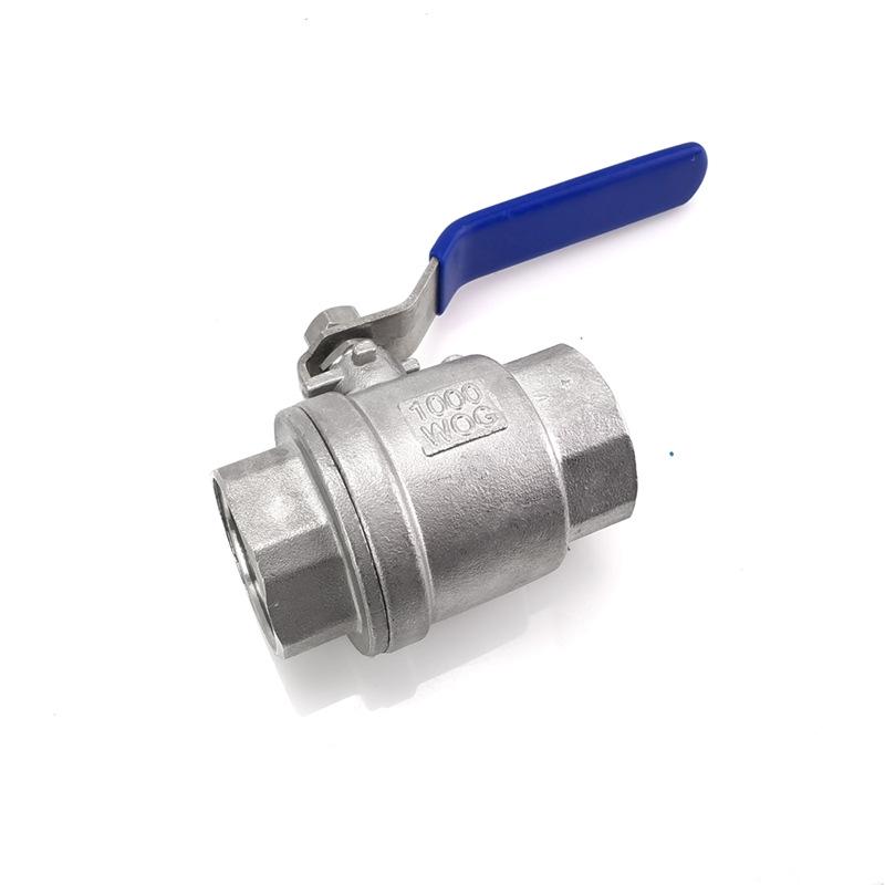 304 Stainless Steel Heavy Duty Two-Piece Ball Valve with Internal Thread